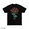 Eyeball Flower Bouquet Black Back Embroidery T-Shirt Eyeball Flower Bouquet Embroidery T-Shirt