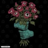 Eyeball Flower Bouquet Embroidery Design Eyeball Flower Bouquet Embroidery T-Shirt