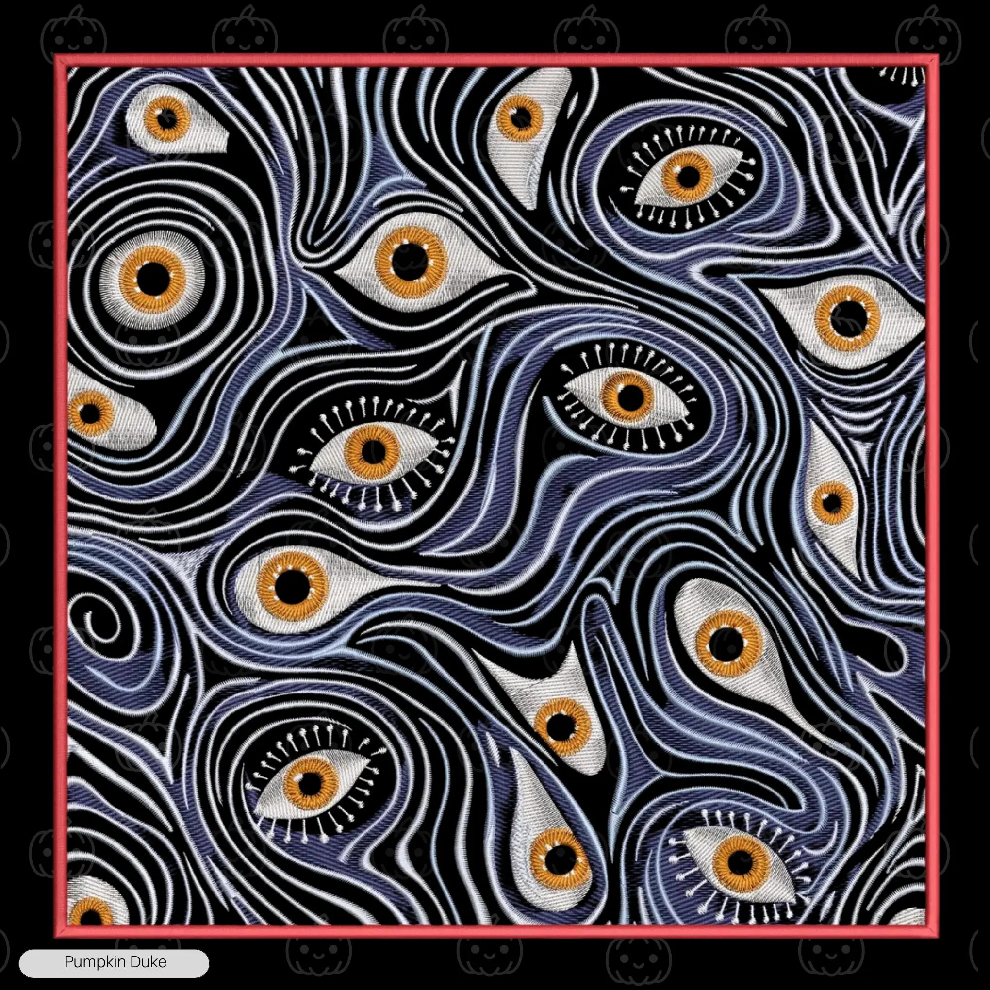 Eyes Portrait Embroidery T-Shirt
