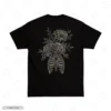 Floral Ribcage Black Back Embroidery T-Shirt Floral Ribcage Embroidery T-Shirt