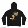 Fox and Flowers Embroidery Hoodie
