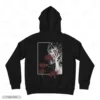 Girl Red Spider Lily Embroidery Hoodie