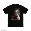 Girl Red Spider Lily Embroidery T-Shirt