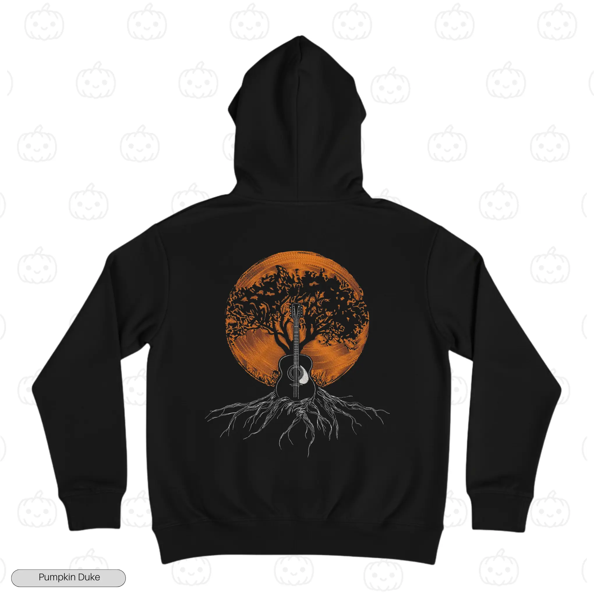 Guitar Tree Embroidery Hoodie