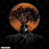 Guitar Tree Embroidery T-Shirt