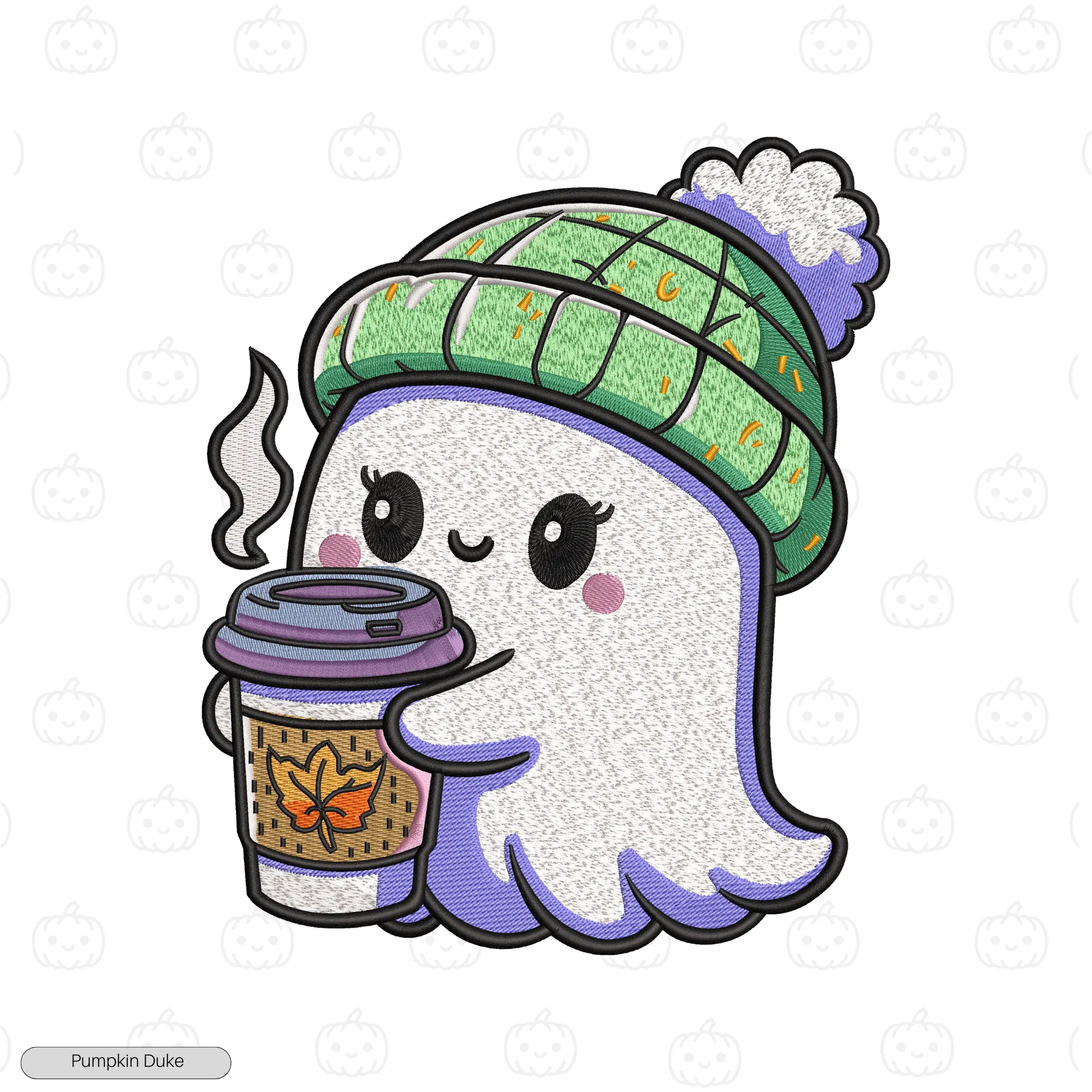 Happy Queen Boo Embroidery Hoodie