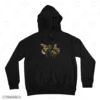 Honey Bee Black Front Embroidery Hoodie Honey Bee Embroidery Hoodie