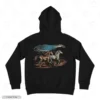 Horses Mountain Black Back Embroidery Hoodie Horses Mountain Embroidery Hoodie