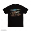 Horses Mountain Black Back Embroidery T-Shirt Horses Mountain Embroidery T-Shirt
