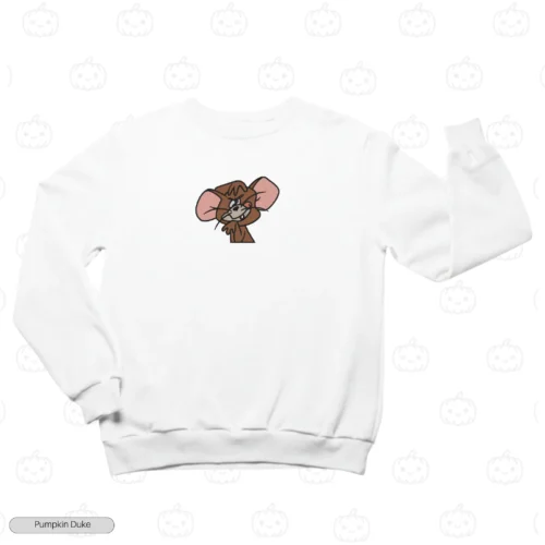 Jerry Goofy Face Embroidery Sweatshirt
