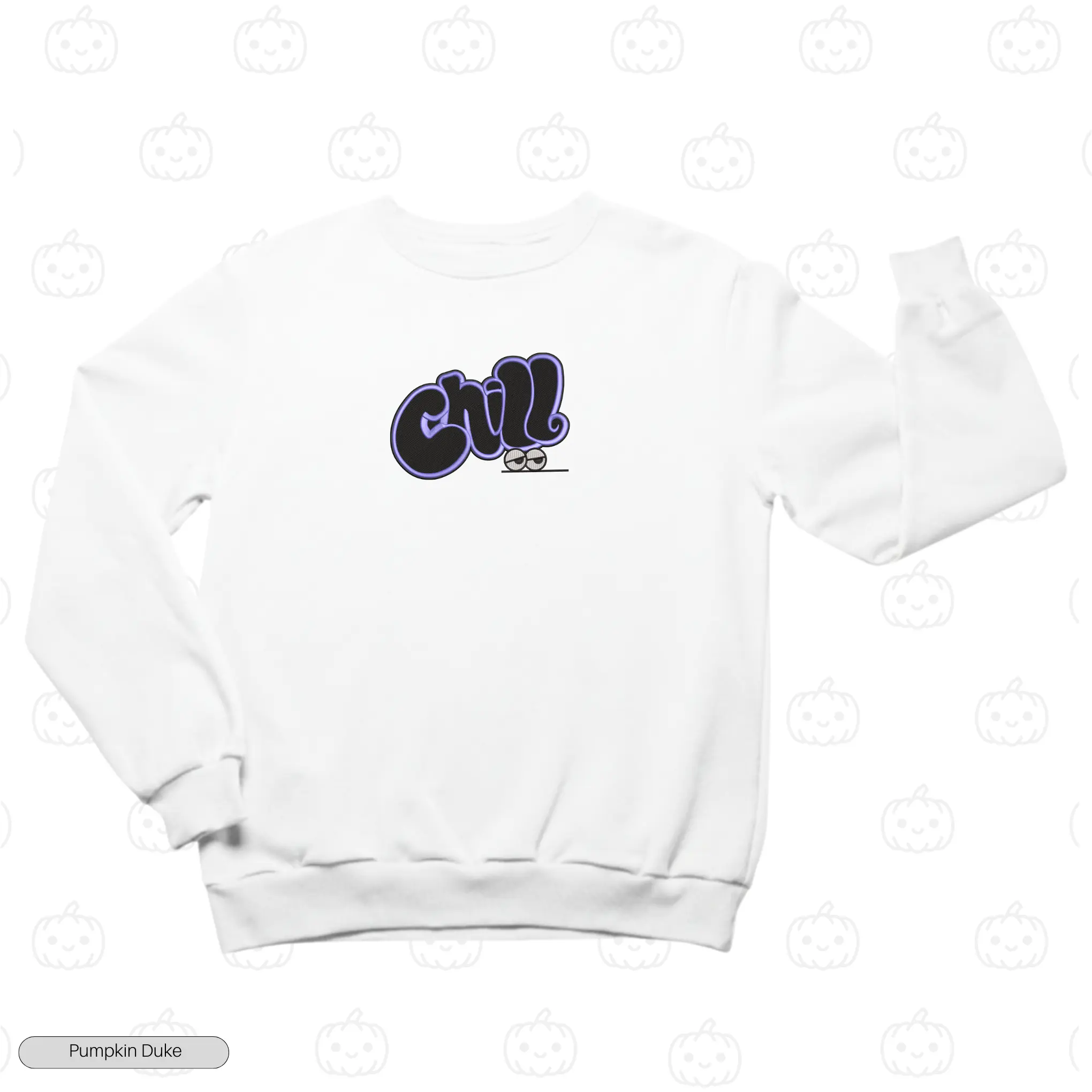 Just Chill Bro Embroidery Sweatshirt
