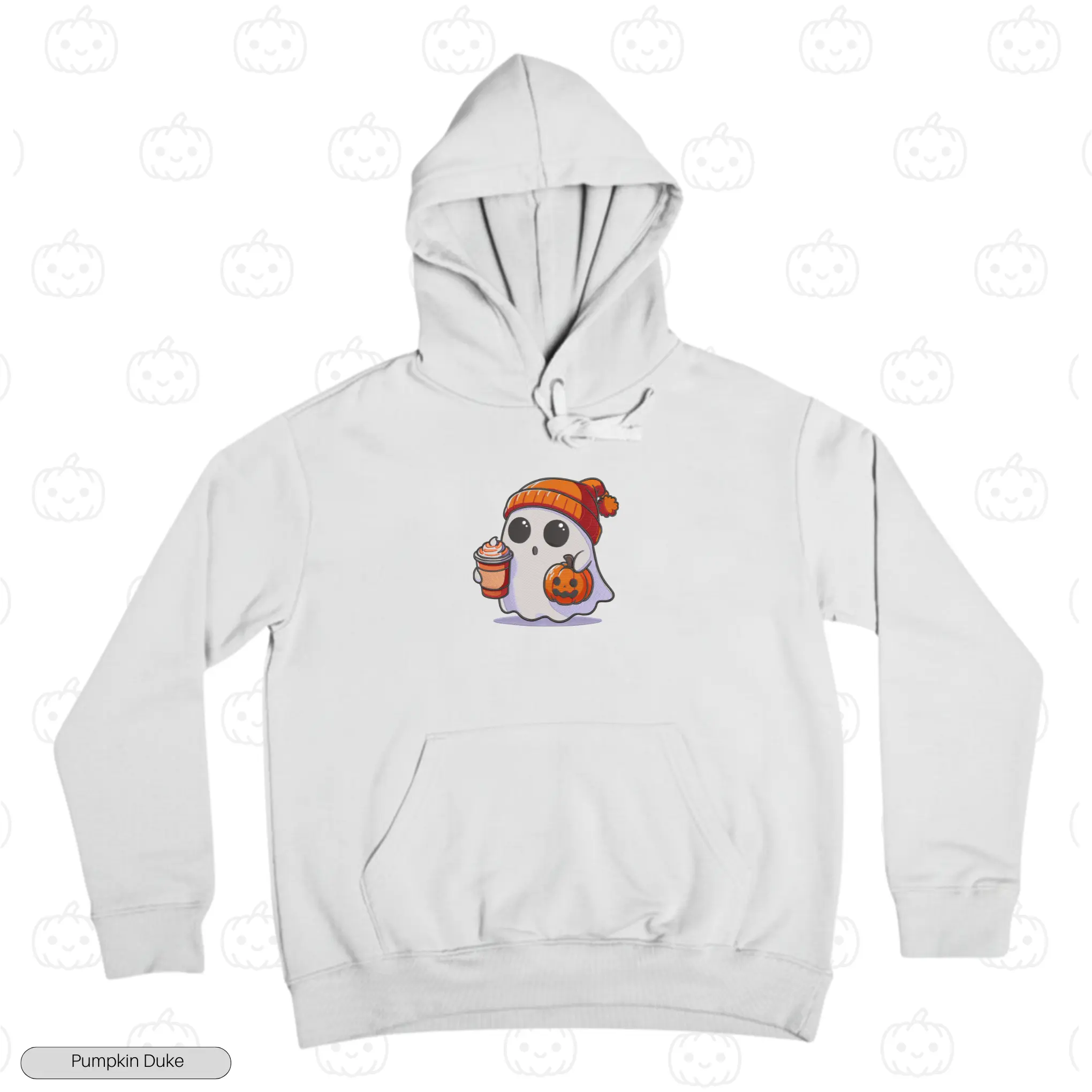 King Boo Surprised Embroidery Hoodie