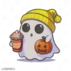 King Boo Surprised Embroidery Hoodie