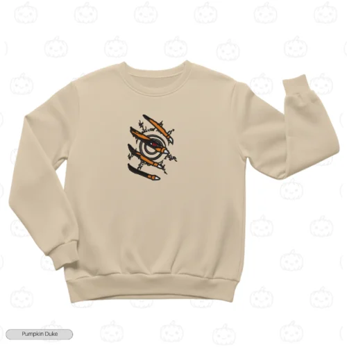 Kurama Eye Claws Embroidery Sweatshirt