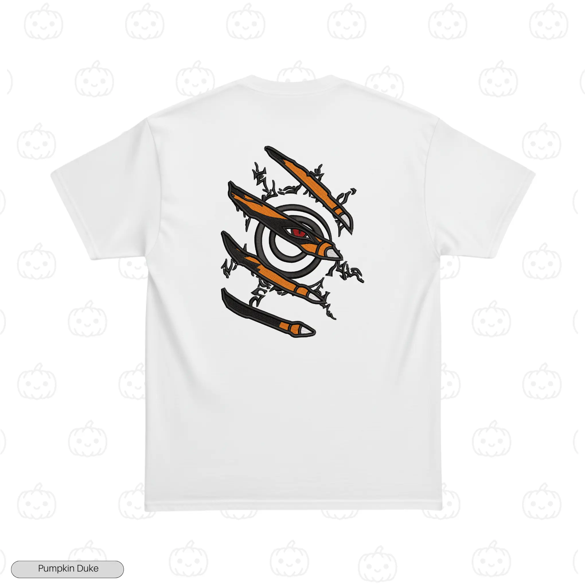 Kurama Eye Claws Embroidery T-Shirt