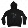 Majestic Horse Embroidery Hoodie