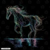 Majestic Horse Embroidery Hoodie