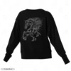 Majestic Rearing Horse Embroidery Sweatshirt