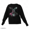 Moose Hipster Embroidery Sweatshirt