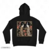 Peacock Floral Portrait Embroidery Hoodie