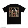 Peacock Floral Portrait Embroidery T-Shirt