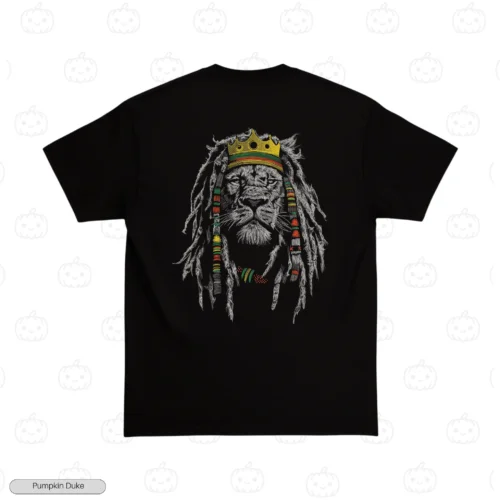 Rasta Crown Lion Embroidery T-Shirt