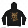 Roaring Carrot Cat Embroidery Hoodie