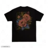 Rose Bloom Portrait Embroidery T-Shirt