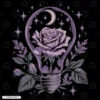 Rose in Light Bulb Embroidery Design Rose in Light Bulb Embroidery Hoodie