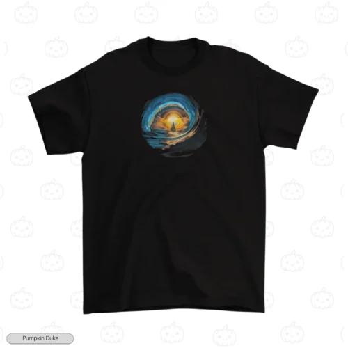 Sailboat Sunset Embroidery T-Shirt