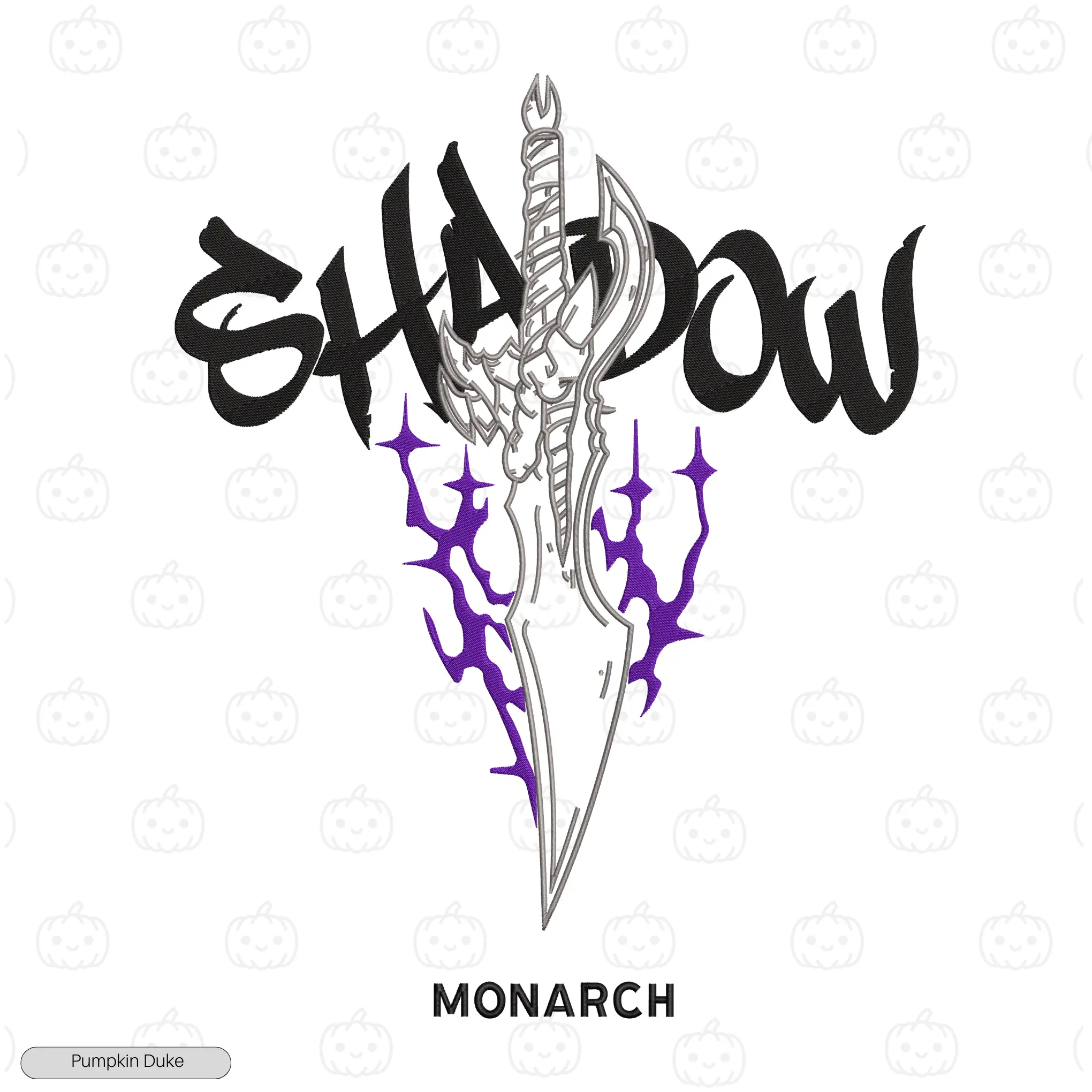 Shadow Monarch Embroidery Hoodie
