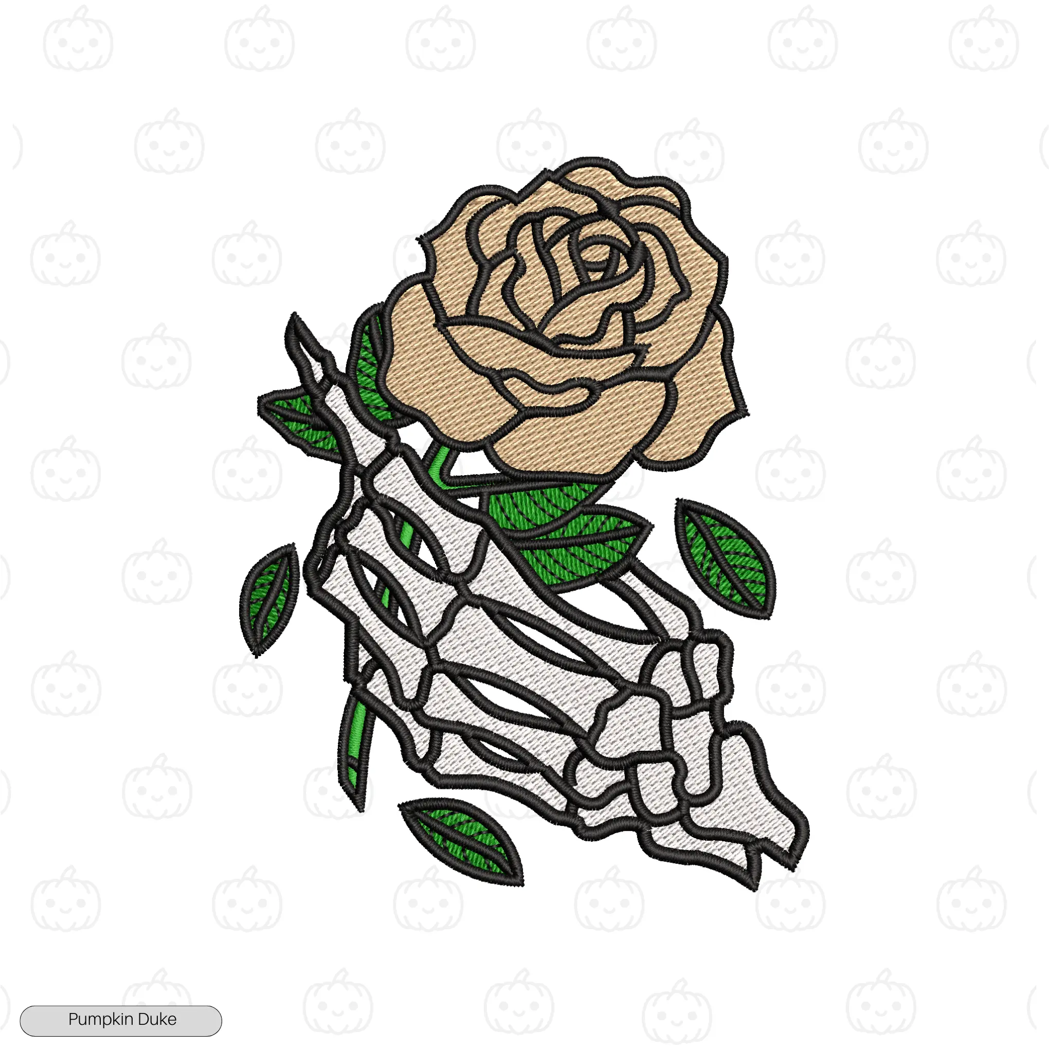 Grief in Petals Embroidery Hoodie