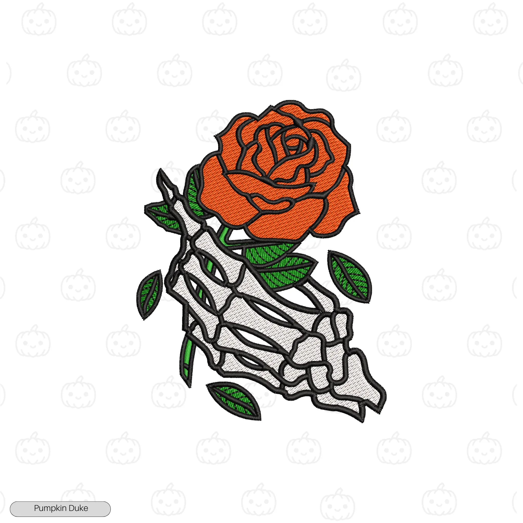 Grief in Petals Embroidery Hoodie