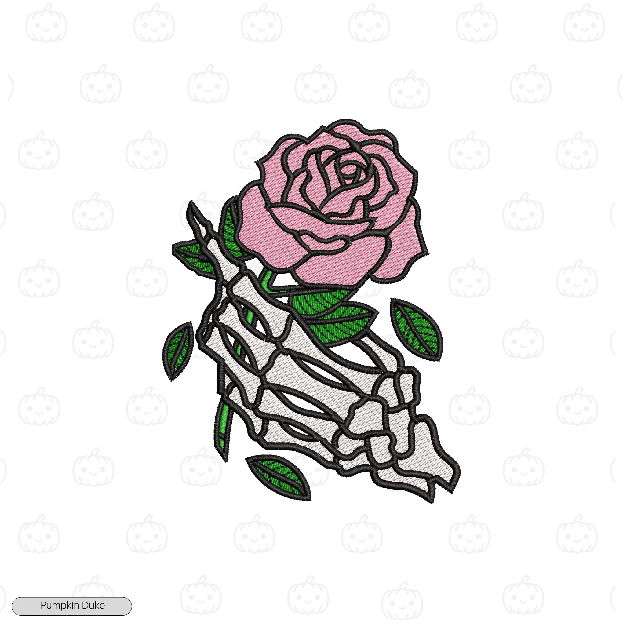 Grief in Petals Embroidery Hoodie