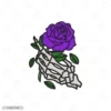 Grief in Petals Embroidery Hoodie