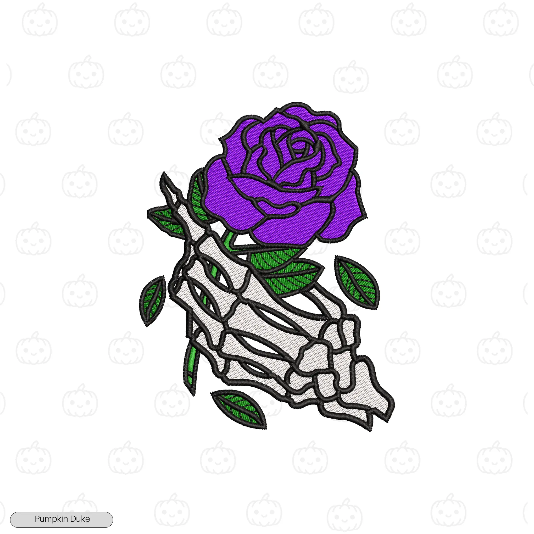 Grief in Petals Embroidery Hoodie
