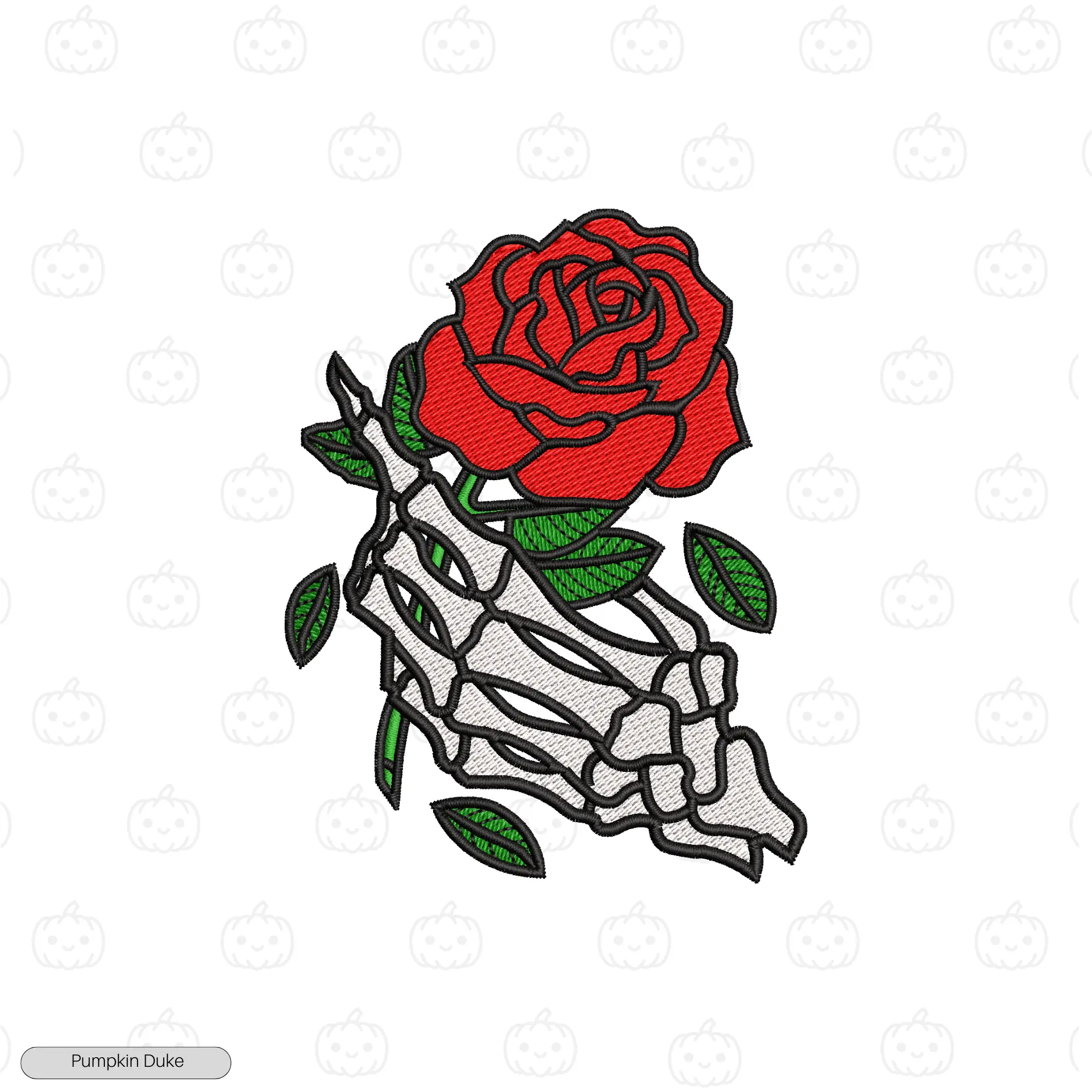 Grief in Petals Embroidery Hoodie