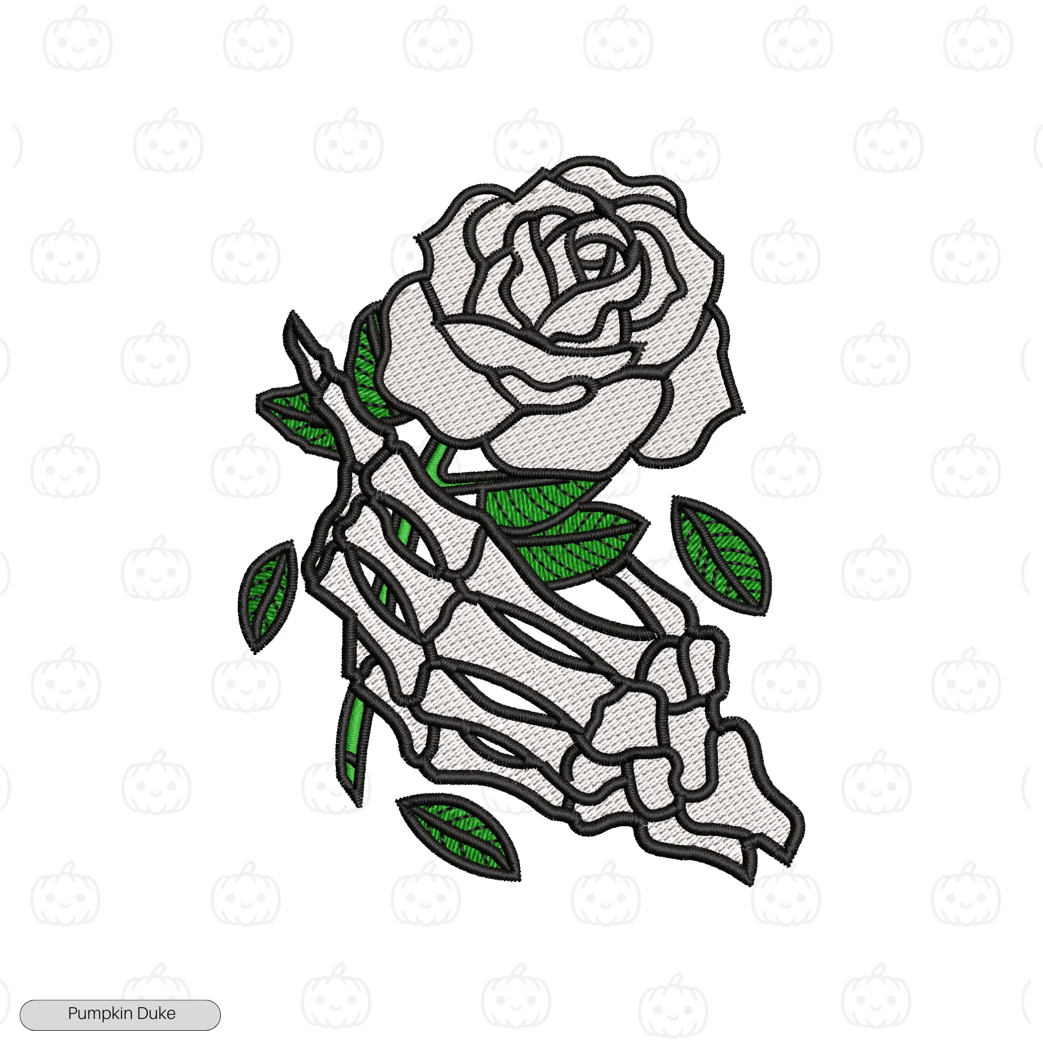 Grief in Petals Embroidery Hoodie