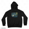 Starry Night Baby Dinosaur Embroidery Hoodie