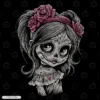 Sugar Skull Girl Embroidery Hoodie
