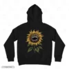 Sunflower Monster Black Back Embroidery Hoodie Sunflower Monster Embroidery Hoodie