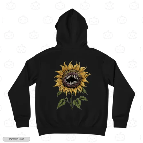 Sunflower Monster Embroidery Hoodie