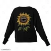 Sunflower Monster Embroidery Sweatshirt