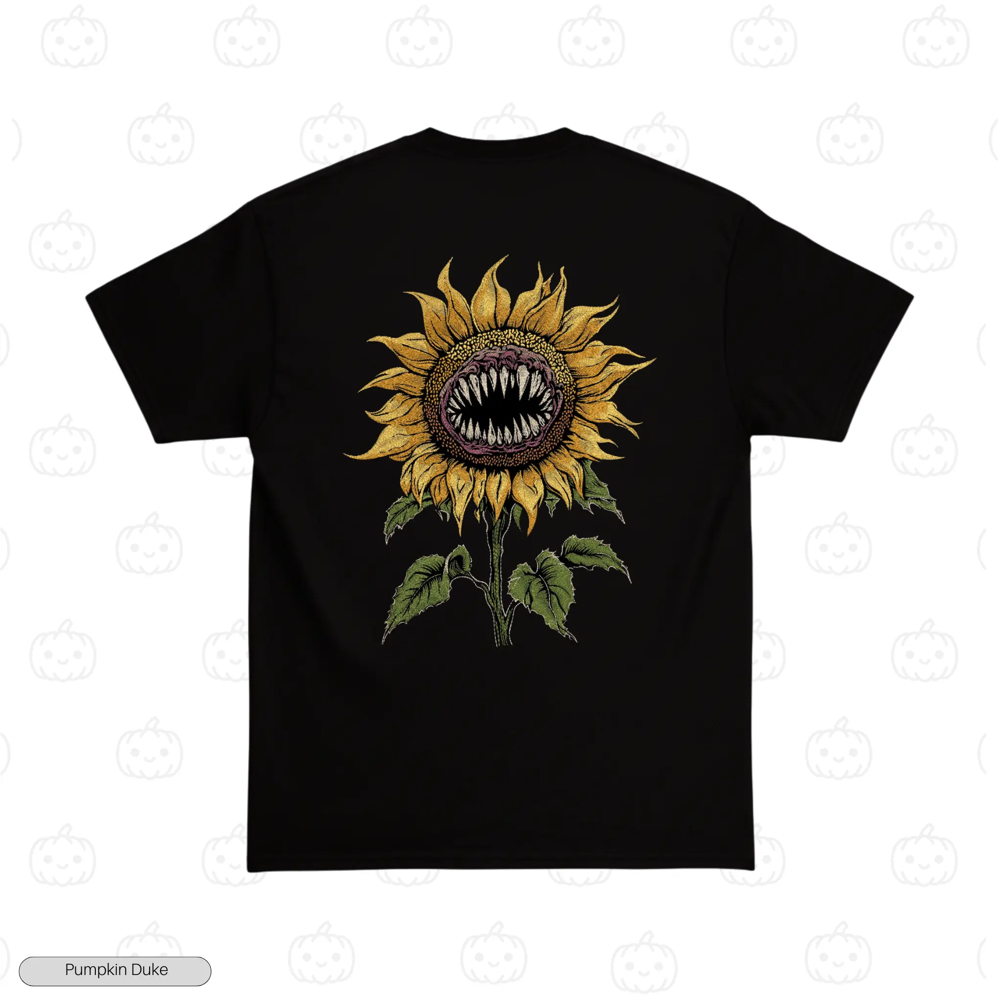 Sunflower Monster Embroidery T-Shirt