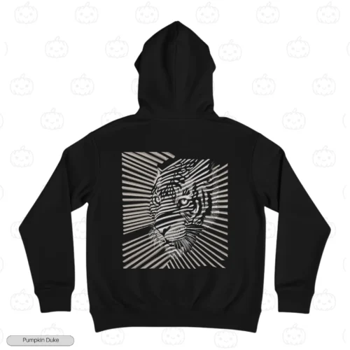 Tiger Light Illusion Embroidery Hoodie