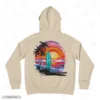 Tropical Island Embroidery Hoodie