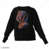 Veiled Woman Embroidery Sweatshirt