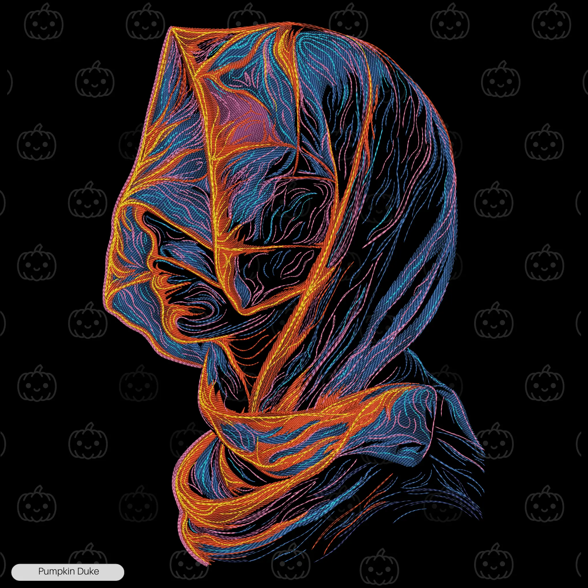 Veiled Woman Embroidery Hoodie