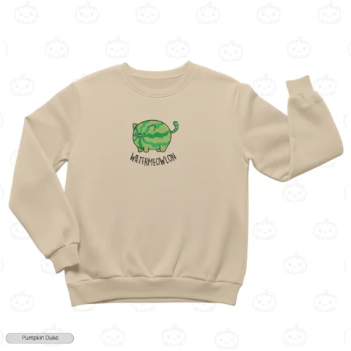 Watermeowlon Embroidery Sweatshirt