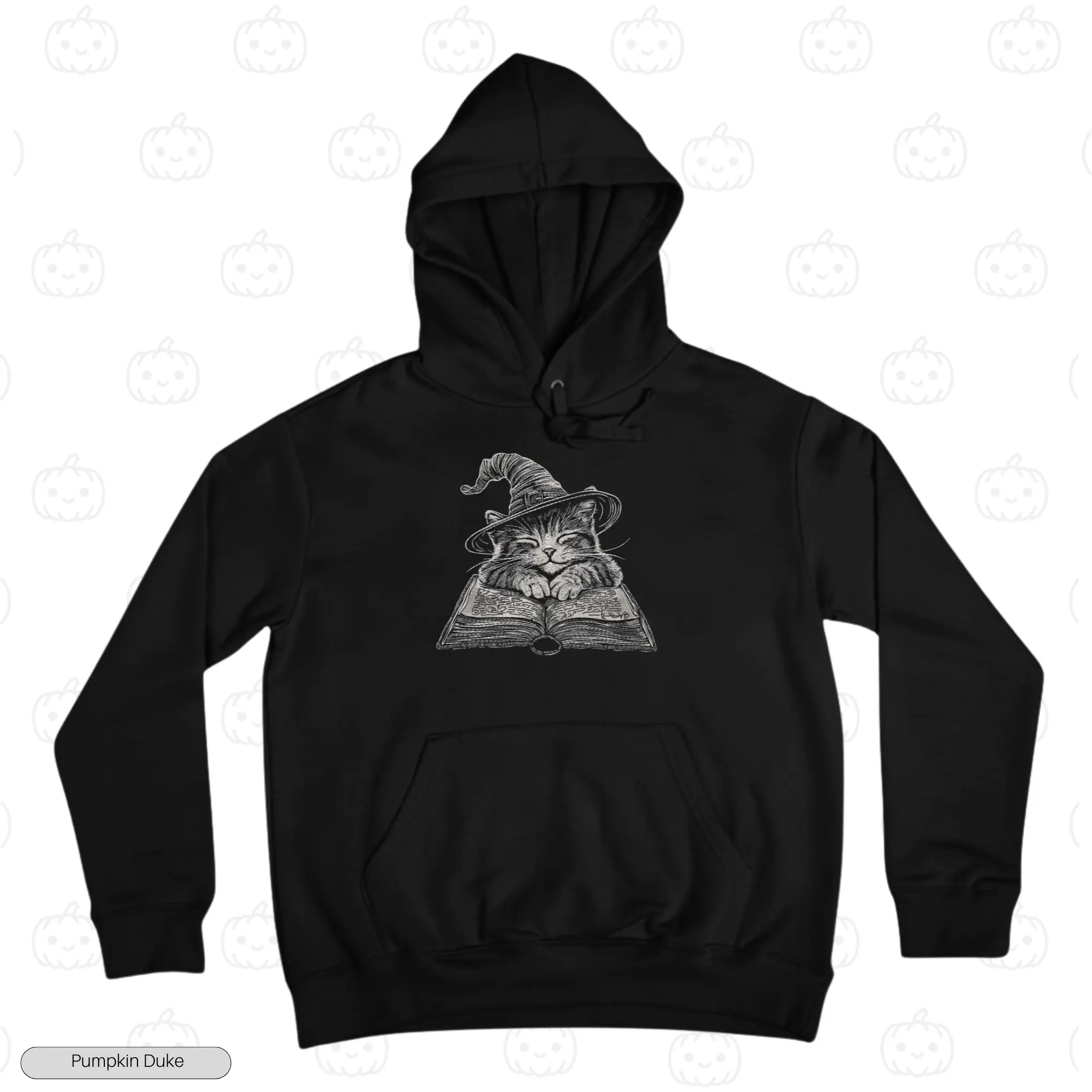 Wizard Cat Embroidery Hoodie